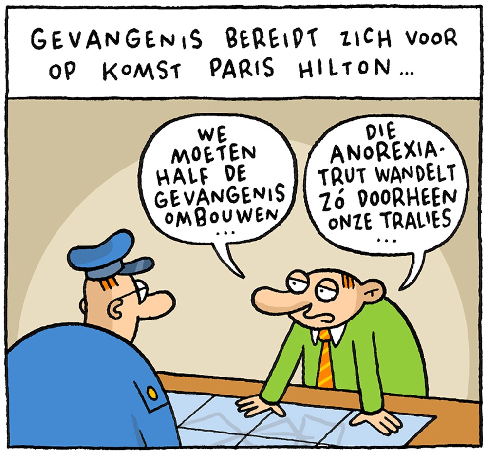 Paris Hilton in de cel